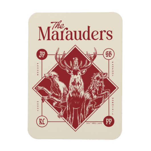 HARRY POTTER™ The Marauders Animagus Graphic Magneet (Verticaal)