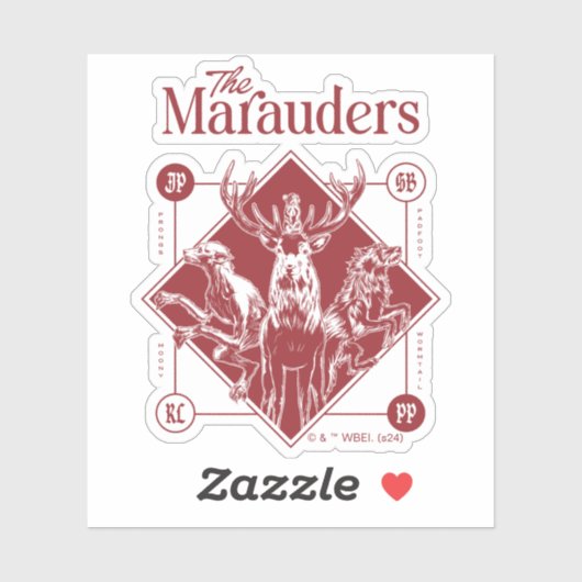 HARRY POTTER™ The Marauders Animagus Graphic Sticker (Vel)