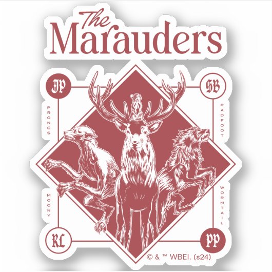 HARRY POTTER™ The Marauders Animagus Graphic Sticker (Voorkant)