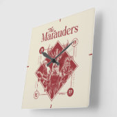 HARRY POTTER™ The Marauders Animagus Graphic Vierkante Klok (Hoek)