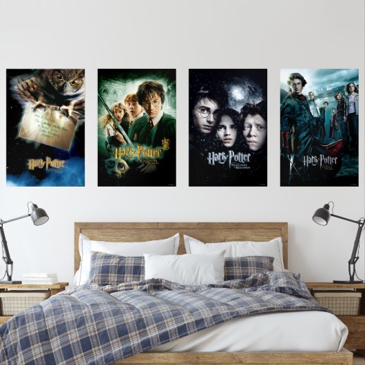 HARRY POTTER™ Theatrale Posters 1-4 Muurkunst Sets (Slaapkamer)