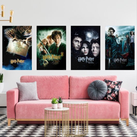 HARRY POTTER™ Theatrale Posters 1-4 Muurkunst Sets (Woonkamer)