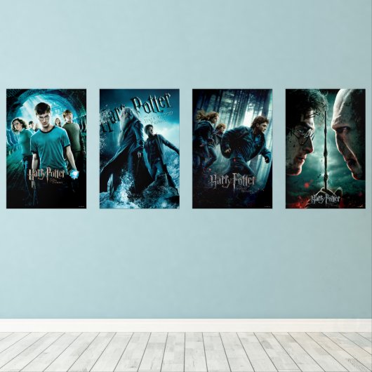 HARRY POTTER™ Theatrale Posters 5-8 Muurkunst Sets (Houten vloer)