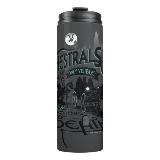 Harry Potter | Thestrals Typografie Grafisch Thermosbeker (Voorkant)