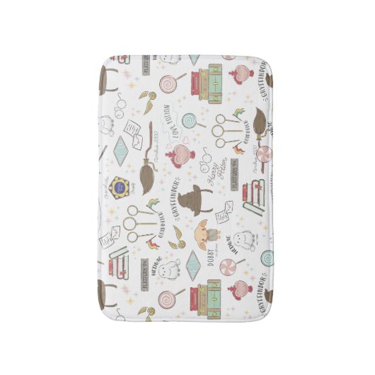 HARRY POTTER™ Tiny Magic Pattern Badmat (Voorkant Verticaal)