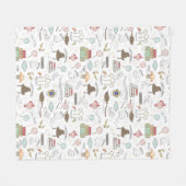 HARRY POTTER™ Tiny Magic Pattern Fleece Deken (Voorkant (Horizontaal))