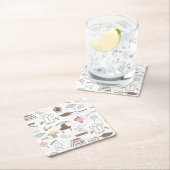 HARRY POTTER™ Tiny Magic Pattern Kartonnen Onderzetters (Insitu)