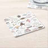 HARRY POTTER™ Tiny Magic Pattern Kartonnen Onderzetters (Schuin)