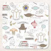HARRY POTTER™ Tiny Magic Pattern Kartonnen Onderzetters (Voorkant)