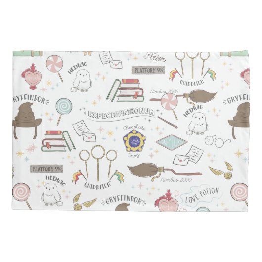 HARRY POTTER™ Tiny Magic Pattern Kussensloop (Achterkant)