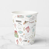 HARRY POTTER™ Tiny Magic Pattern Papieren Bekers (Rechts)