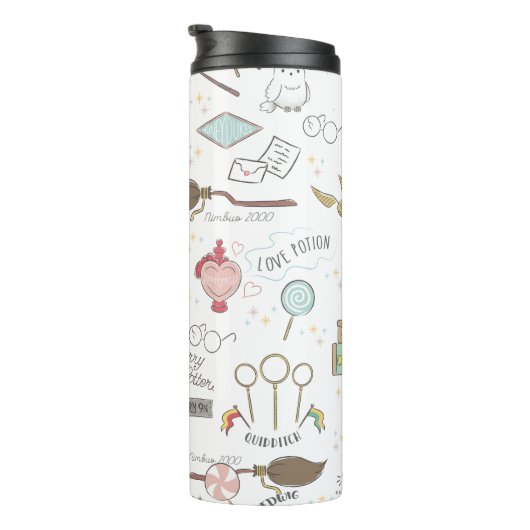 HARRY POTTER™ Tiny Magic Pattern Thermosbeker (Geroteerd rechts)
