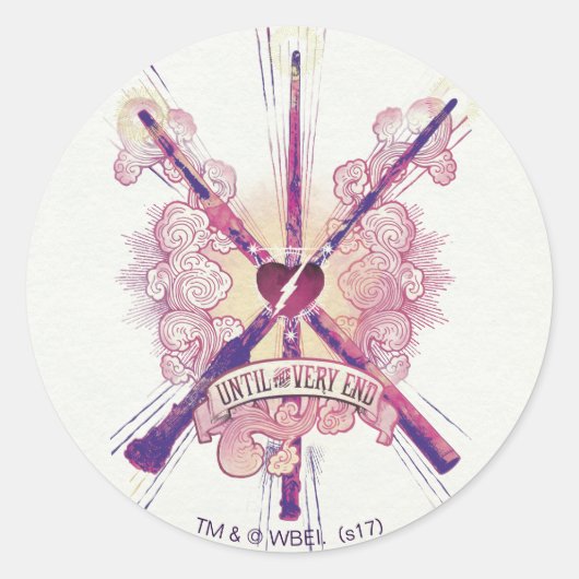Harry Potter | Tot het einde Ronde Sticker (Voorkant)