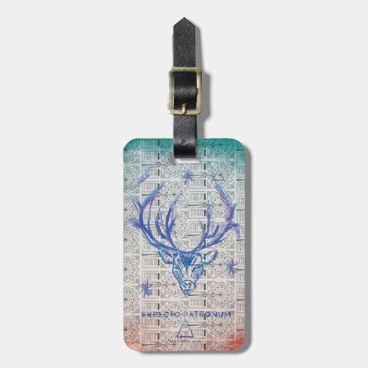 Harry Potter Tover | EXPECTO PATRONUM™Hert Sketch Bagagelabel (Voorkant verticaal)
