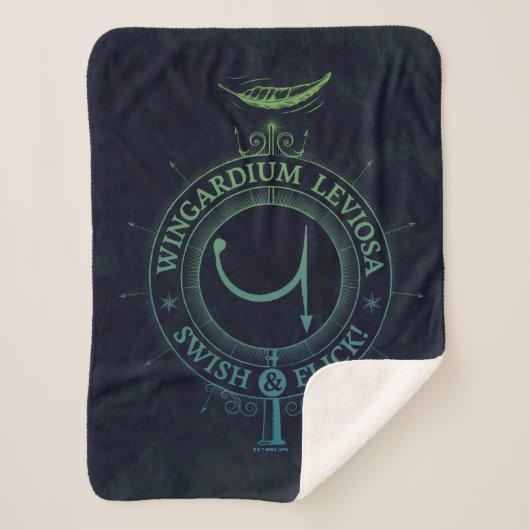 Harry Potter Tover | Wingardium Leviosa Grafisch Sherpa Deken (Voorkant)