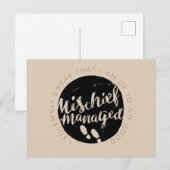 Harry Potter | Toverkaart Charms Typografie Briefkaart (Voorkant / Achterkant)
