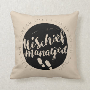 Harry Potter   Toverkaart Charms Typografie Kussen