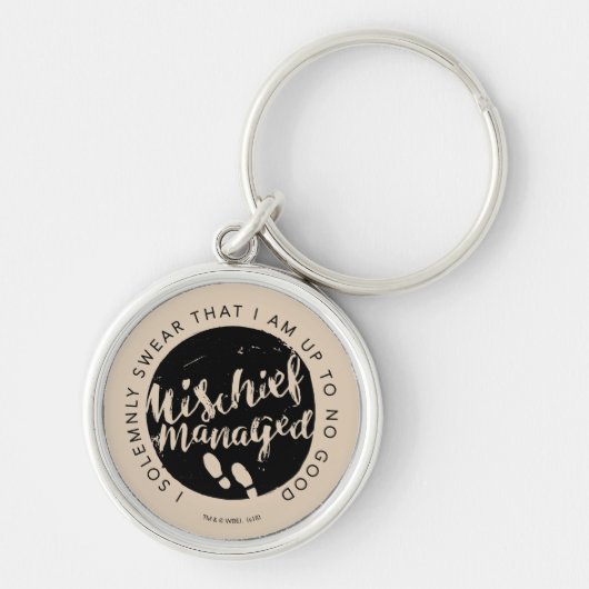 Harry Potter | Toverkaart Charms Typografie Sleutelhanger (Voorkant)