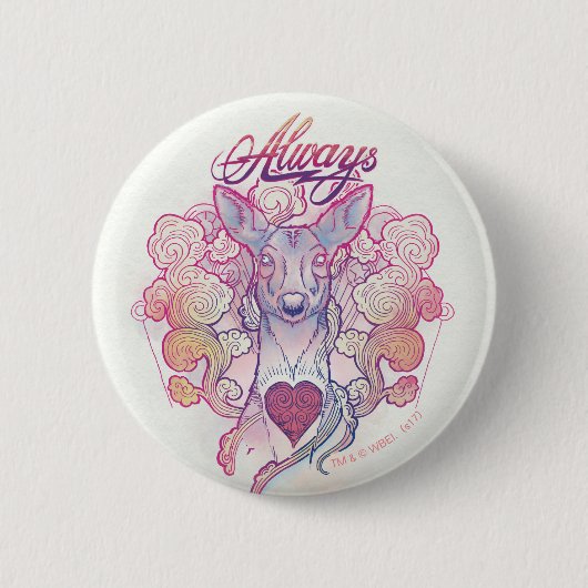 Harry Potter toverspreuk | "Altijd" doe Patronus Ronde Button 5,7 Cm (Voorkant)