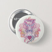 Harry Potter toverspreuk | "Altijd" doe Patronus Ronde Button 5,7 Cm (Voorkant /achterkant)