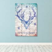 Harry Potter toverspreuk | EXPECTO PATRONUM™Herten Canvas Afdruk (Insitu (Houten vloer))
