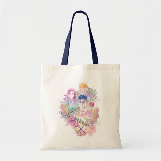 Harry Potter toverspreuk | Harry, Hermione, & Ron Tote Bag (Voorkant)