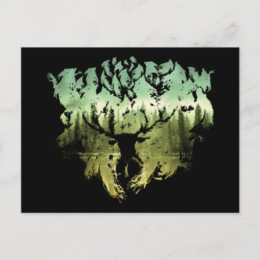 Harry Potter toverspreuk | Herten Patronus Briefkaart (Voorkant)