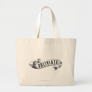 Harry Potter toverspreuk Obliviate Grote Tote Bag