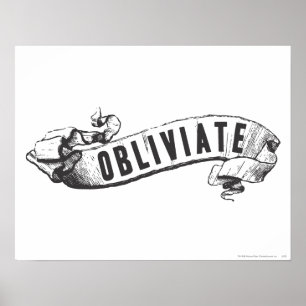 Harry Potter toverspreuk Obliviate Poster