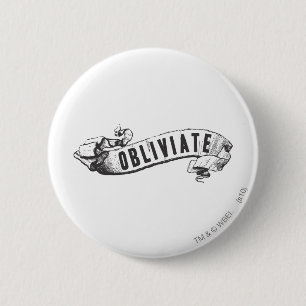 Harry Potter toverspreuk   Obliviate Ronde Button 5,7 Cm