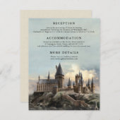 Harry Potter Trouwdag | Details van het Kasteel va Informatiekaartje (Voorkant / Achterkant)