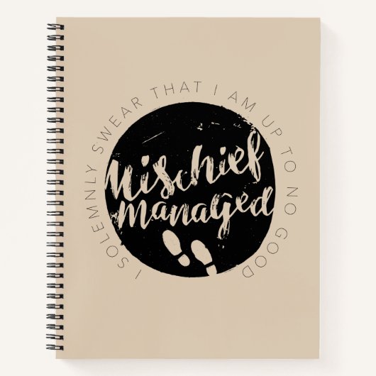 Harry Potter| Typografie van Marauder's Map Notitieboek (Voorkant)