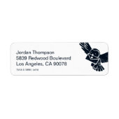 HARRY POTTER™ Uil Hedwig bezorgt vakantiebrief Etiket (Voorkant)