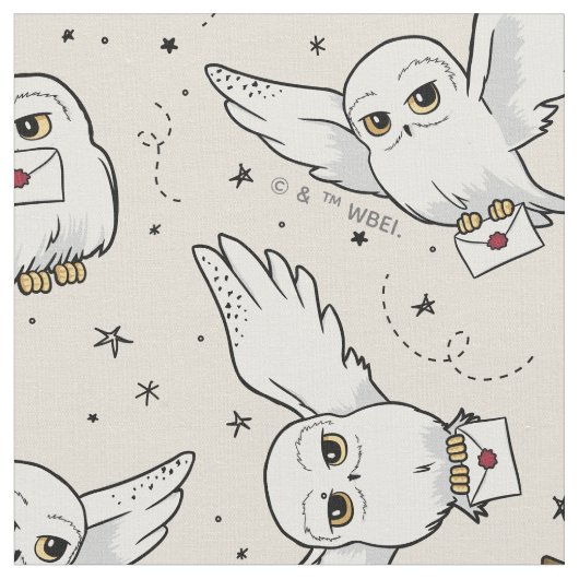 Harry Potter | Uil Hedwig-patroon Stof (Close Up)