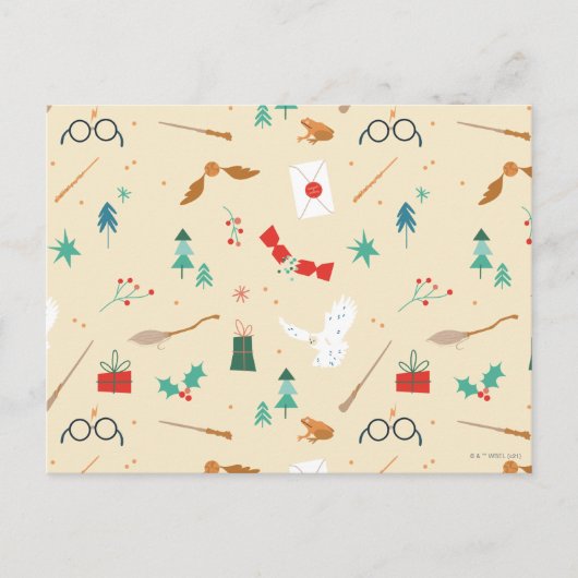 Harry Potter | Vakantie-icoonpatroon Feestdagenkaart (Voorkant)