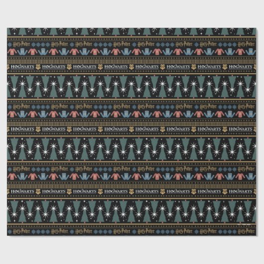 HARRY POTTER™ vakantietrui Patroon Cadeaupapier (Vlak)