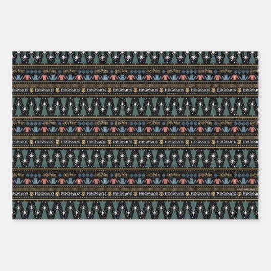 HARRY POTTER™ vakantietrui Patroon Inpakpapier Vel (Voorkant 2)