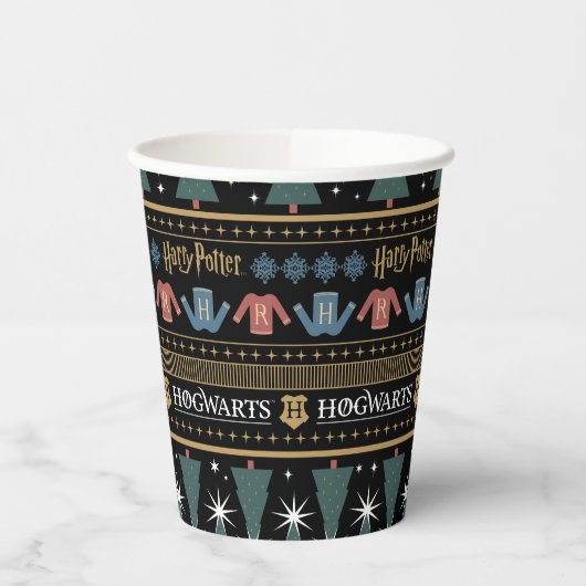 HARRY POTTER™ vakantietrui Patroon Papieren Bekers (Links)