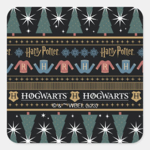 HARRY POTTER™ vakantietrui Patroon Vierkante Sticker