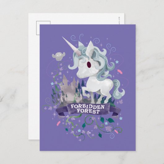 Harry Potter | Verboden bos Unicorn Graphic Briefkaart (Voorkant / Achterkant)