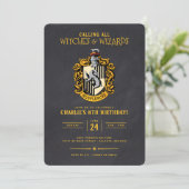 Harry Potter Verjaardag | Hufflepuff Schoolbord Kaart (Staand voorkant)