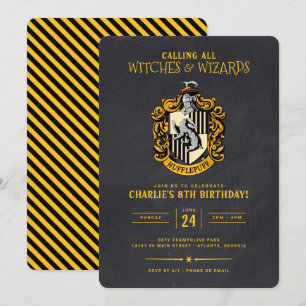 Harry Potter Verjaardag   Hufflepuff Schoolbord Kaart
