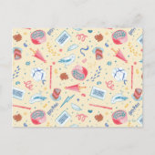 HARRY POTTER™ Verjaardagsfeest Patroon Briefkaart (Voorkant)