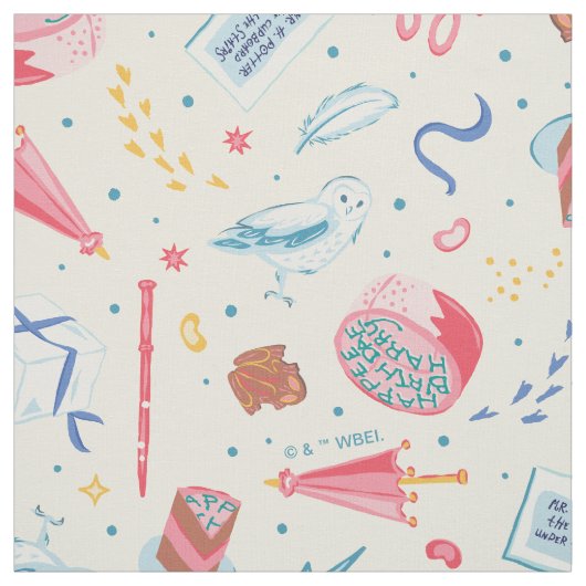 HARRY POTTER™ Verjaardagsfeest Patroon Stof (Swatch)