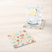 HARRY POTTER™ Verjaardagsfeestpatroon Kartonnen Onderzetters (Insitu)