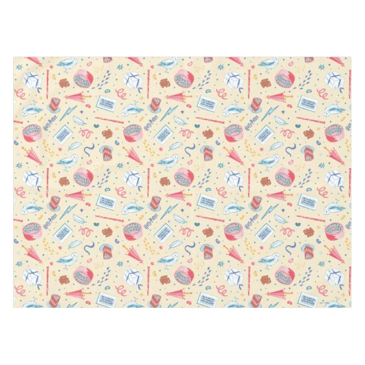 HARRY POTTER™ Verjaardagsfeestpatroon Tafelkleed (Voorkant (Horizontaal))