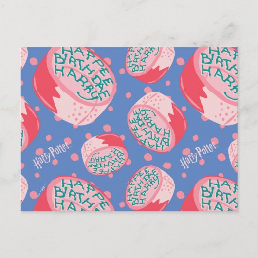 HARRY POTTER™ Verjaardagstaart Patroon Briefkaart (Voorkant)