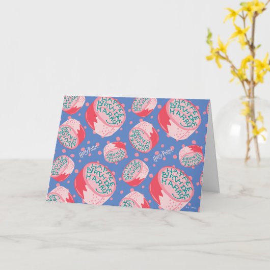 HARRY POTTER™ Verjaardagstaart Patroon Kaart (Gele Bloem)