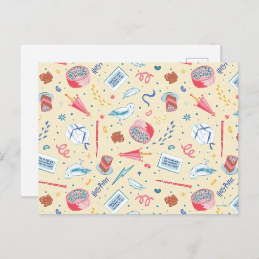 HARRY POTTER™ Verjaardagsviering Patroon Briefkaart (Voorkant / Achterkant)