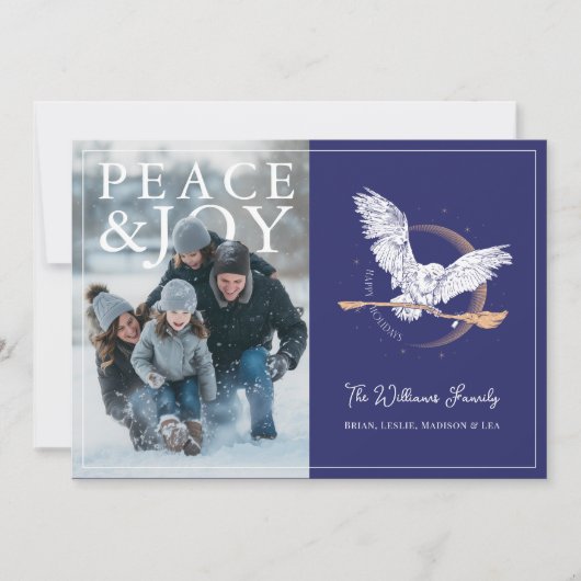 Harry Potter | Versier de Grote Zaal Foto Kerstmis Feestdagenkaart (Voorkant)